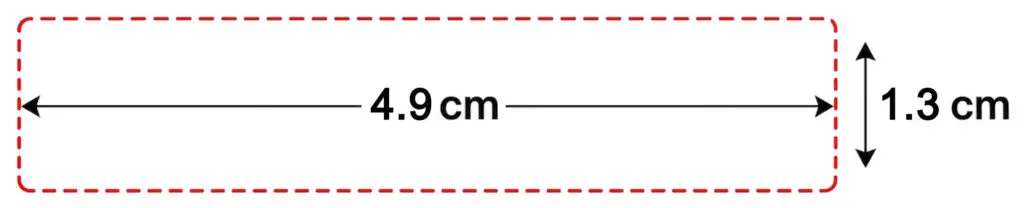 3 lines waterproof rubber stamp