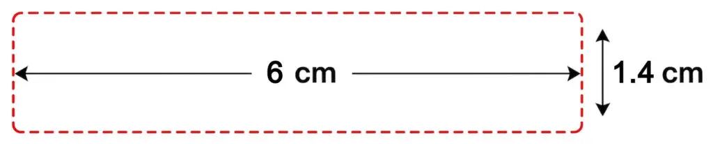 3 lines waterproof rubber stamp