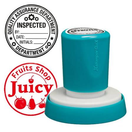 Max 3.8 cm diameter Waterproof Self-inked Rubber Stamp