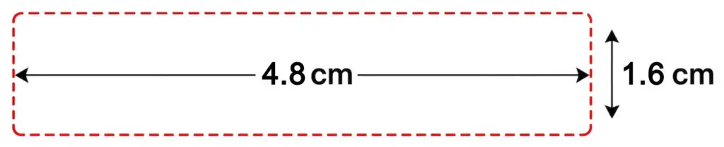 4 lines waterproof rubber stamp