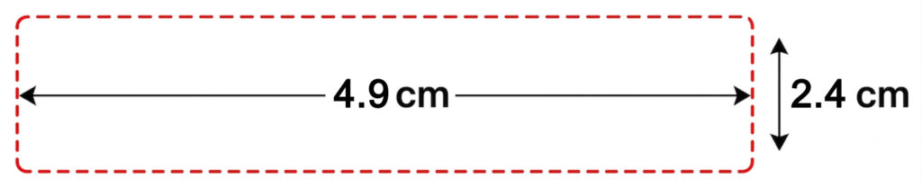 6 lines waterproof rubber stamp