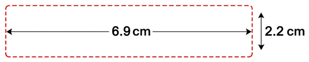 6 lines waterproof rubber stamp