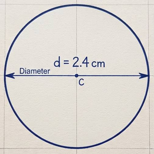 diameter 2.4 cm