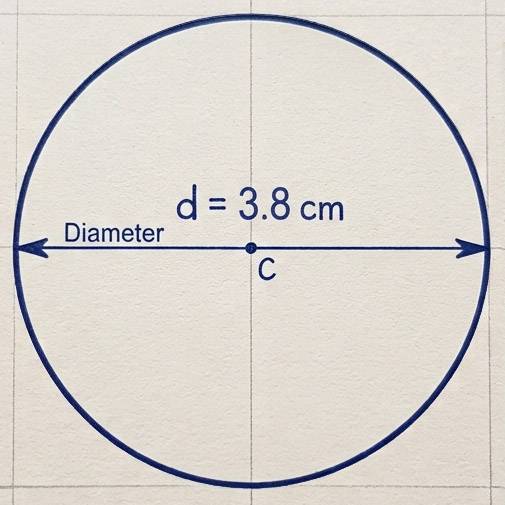 diameter 3.8 cm