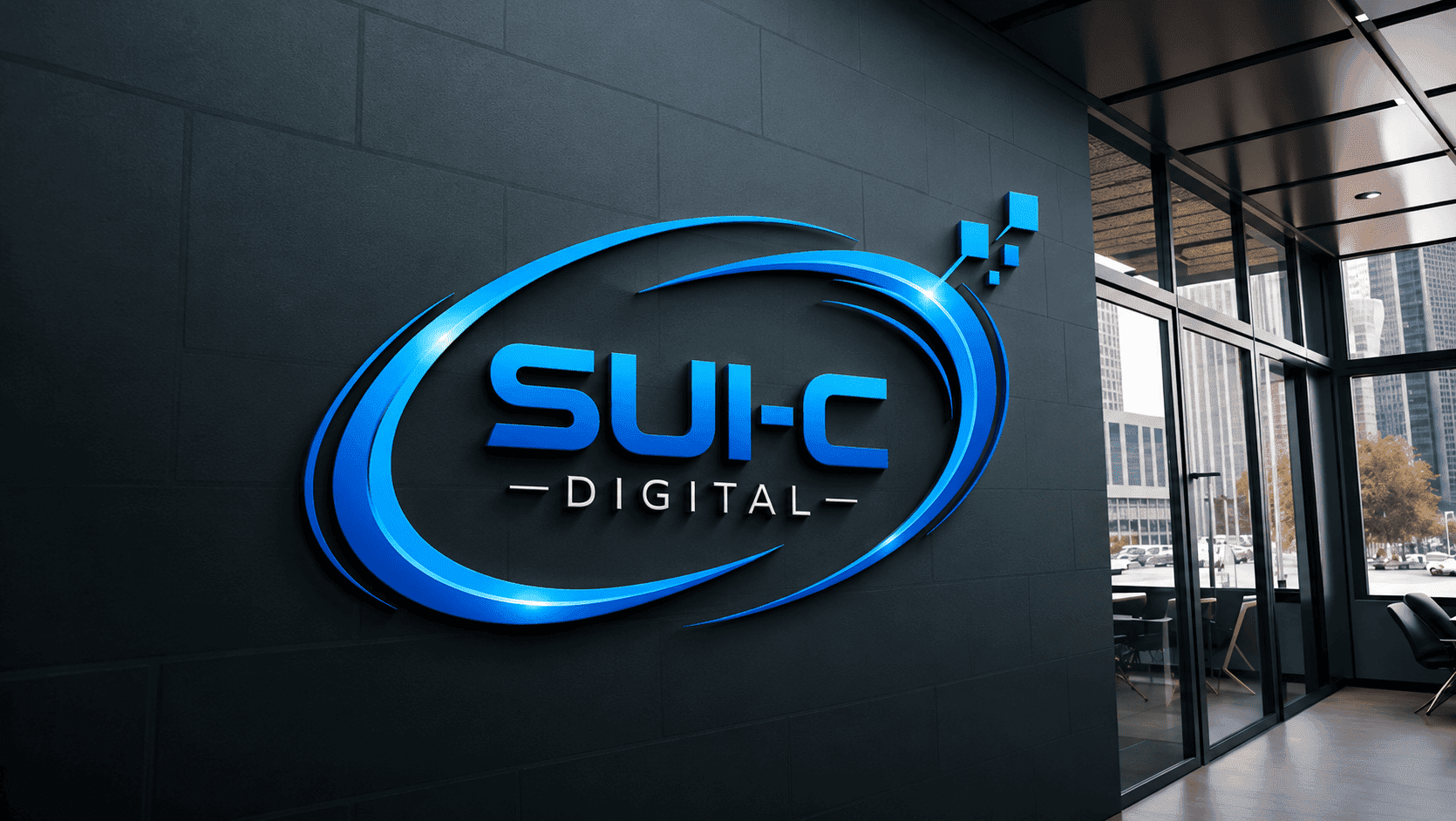 Sui-C Digital wall logo, suic digital